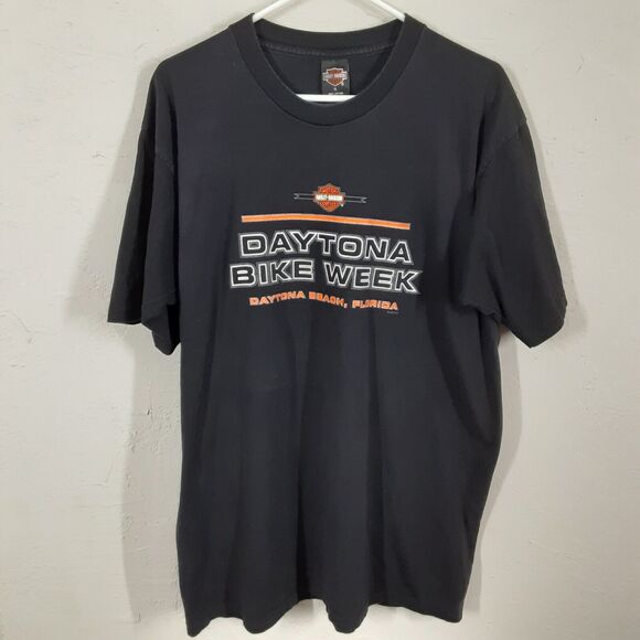 Harley Davidson 1996 Daytona Beach Bike Week Single Stitch T-Shirt XL USA Tee - Picture 3 of 10